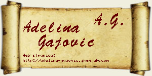 Adelina Gajović vizit kartica